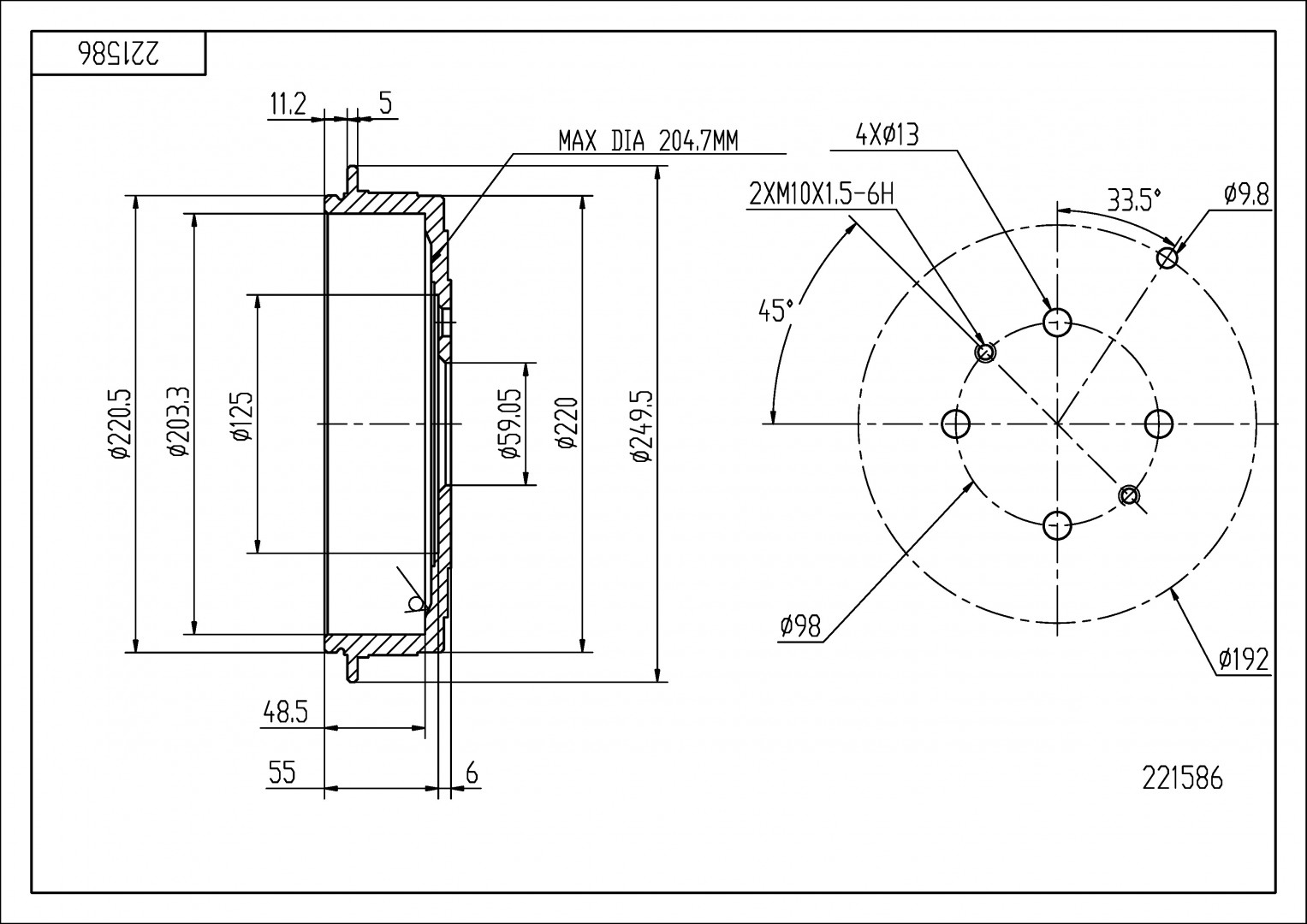 221 586_B HAM.BEBEN /T/ BRAVO,MAREA