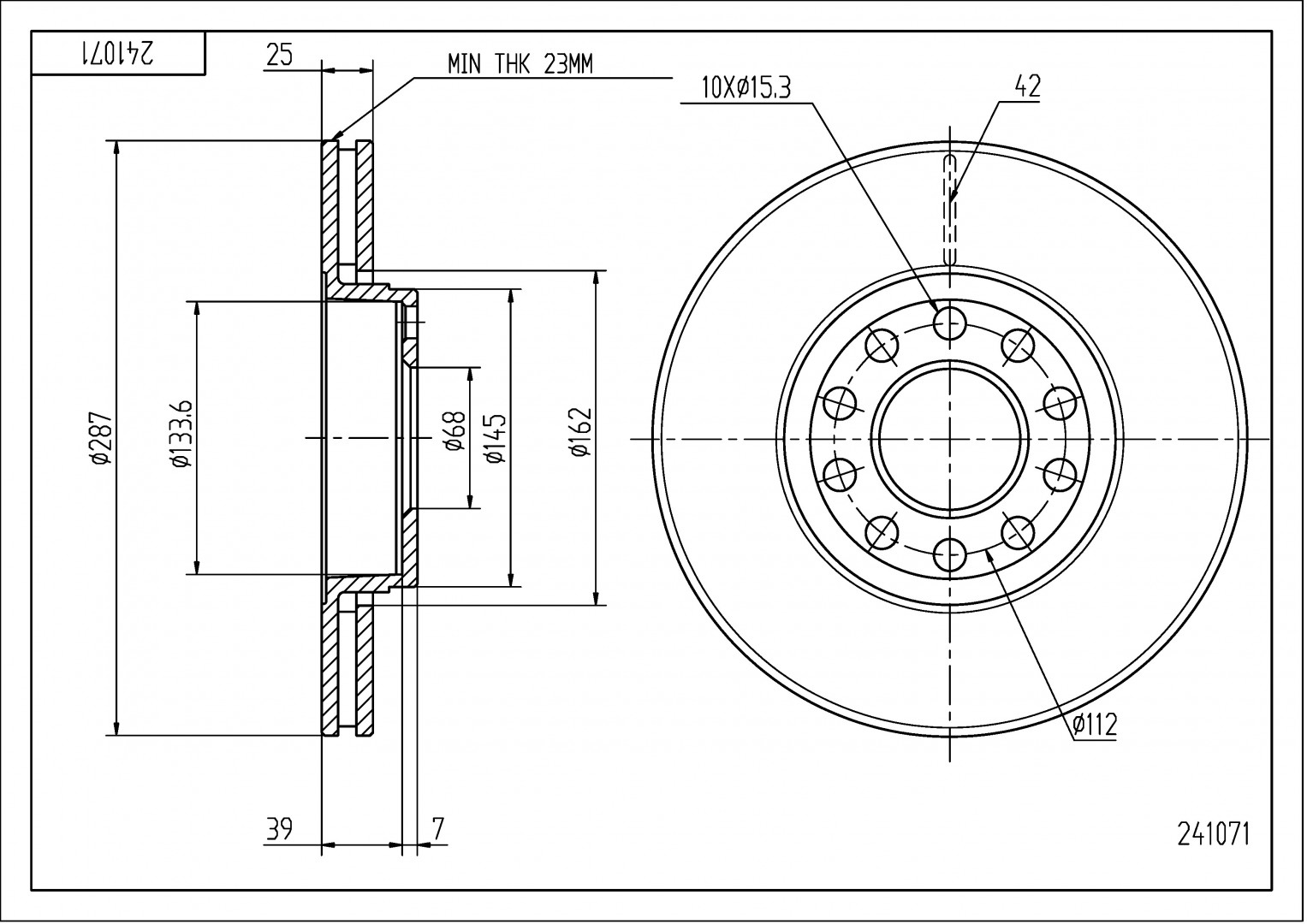 HAM.TARCZA /P/ SUPERB 1.8T 02-08/MAL/KPL