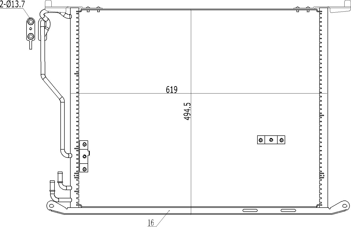 Zdjęcie produktu CHLODNICA DO KLIMAT.DB 220 S280 99-