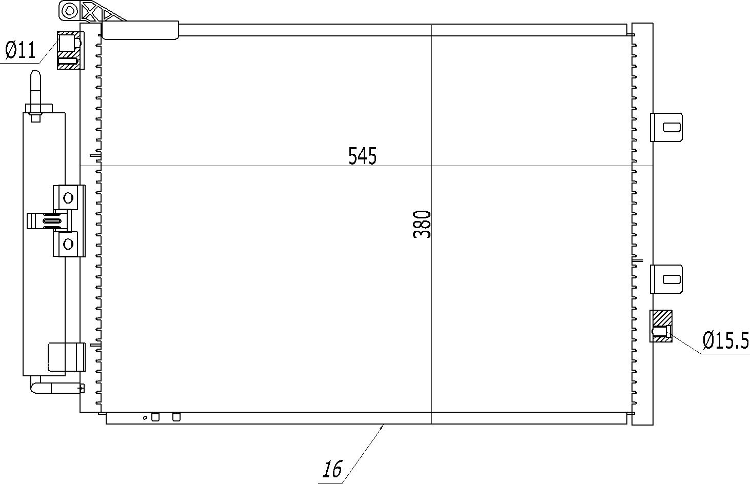 614 564_B CHLODNICA DO KLIMAT.CLIO III 1.4-2.0 05-