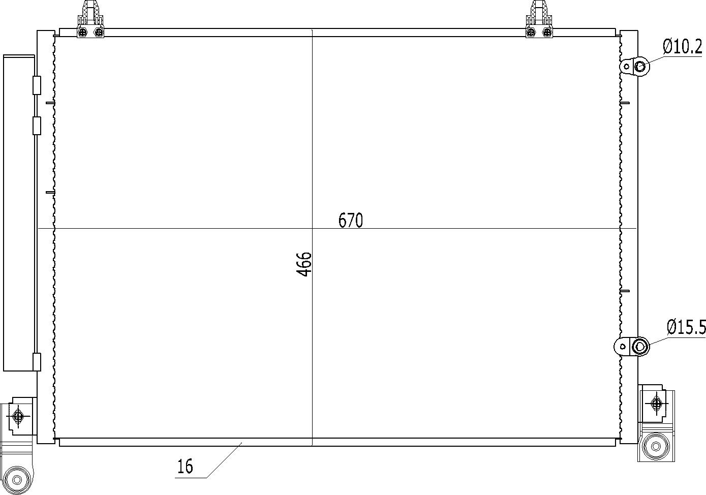 619 067_B CHLODNICA DO KLIMAT.MAZDA MPV 2.5I 99-03