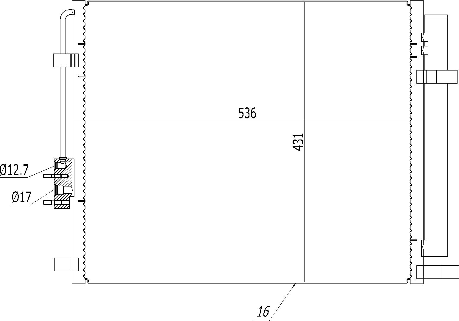 621 614_B CHLODNICA DO KLIMAT.HYUNDAI SANTA FE 12-