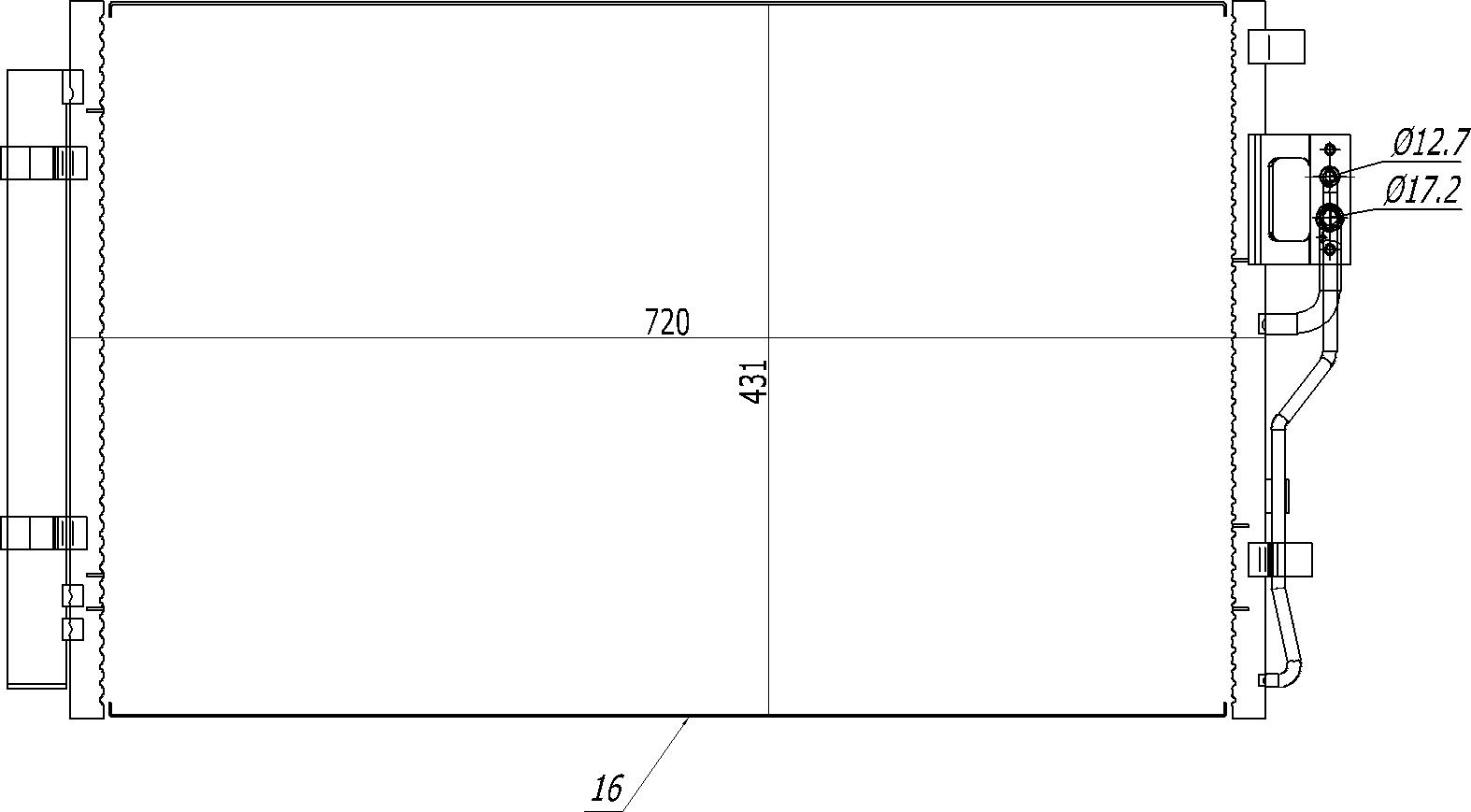 621 617_B CHLODNICA DO KLIMAT.HYUNDAI SANTA FE 10-