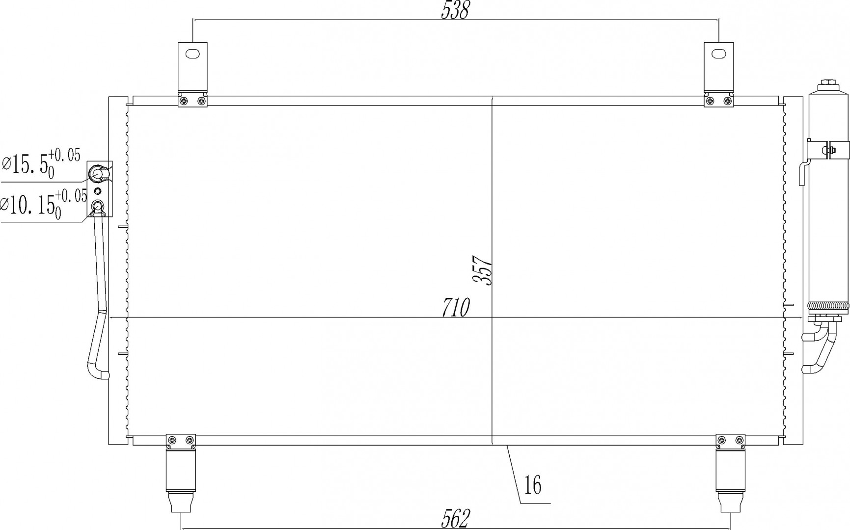 621 621_B CHLODNICA DO KLIMAT.MITSUBISHI OUTLANDER