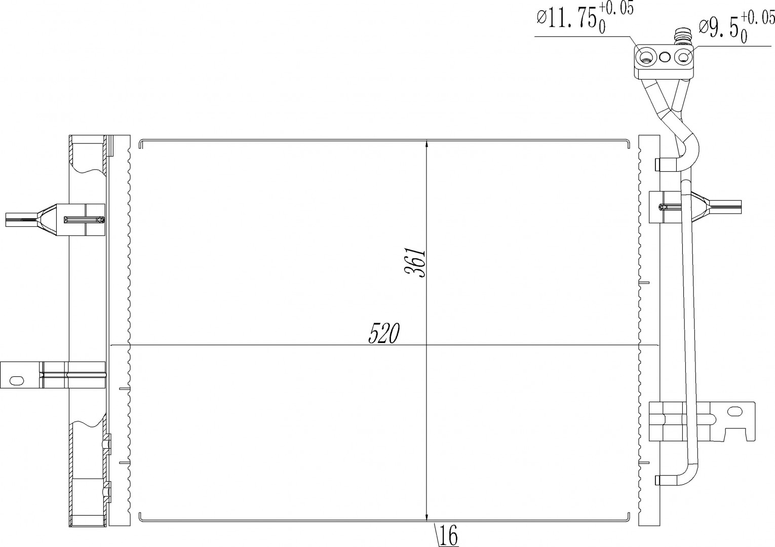 621 640_B CHLODNICA DO KLIMAT.OPEL MERIVA A 03-