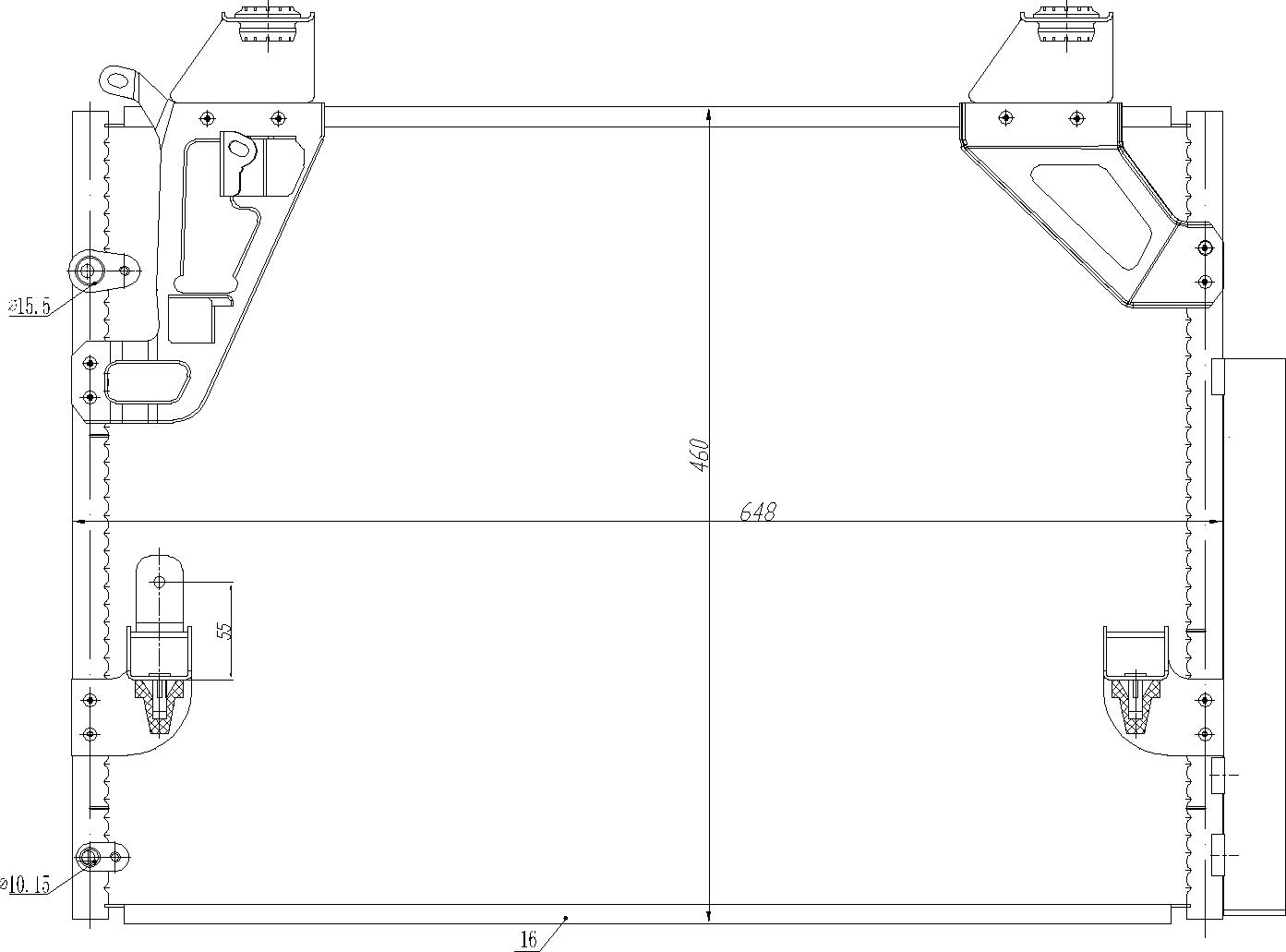 CHLODNICA DO KLIMAT.TOYOTA HILUX VII 05-
