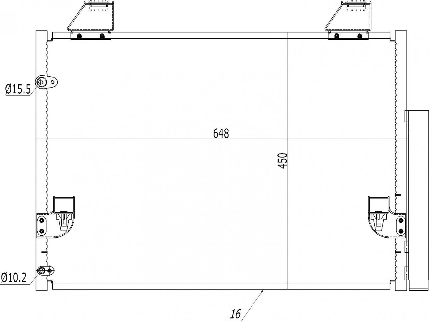 CHLODNICA DO KLIMAT.TOYOTA HILUX VII 05-
