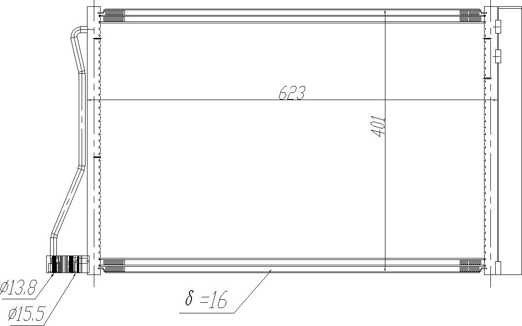 CHLODNICA DO KLIMAT. BMW 5 F10-F18 10-