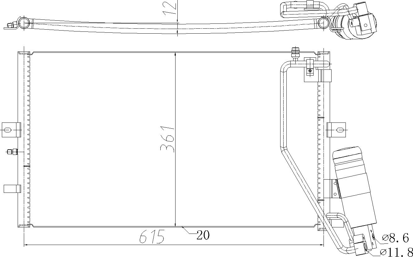 CHLODNICA DO KLIMAT.SAAB 9-5 2.3T 06-