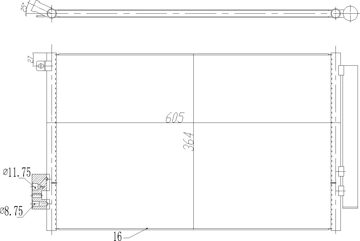 CHLODNICA DO KLIMAT. FIAT 500L 12-