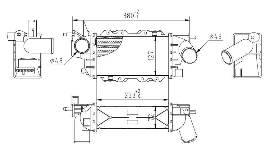 CHLODNICA POWIETRZA VECTRA B 1.7TD 95-98