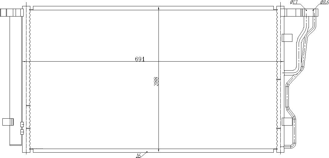 CHLODNICA DO KLIMAT.HYUNDAI I40 11-