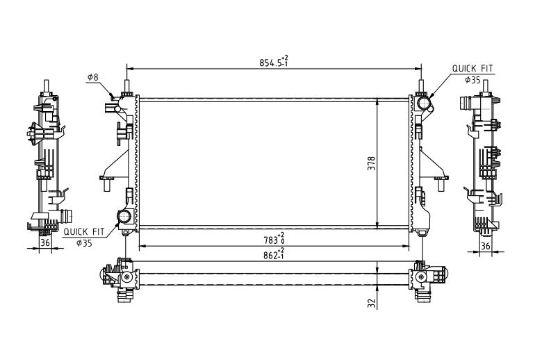 CHLODNICA DUCATO 2.3JTD 06- /Z KLIM./