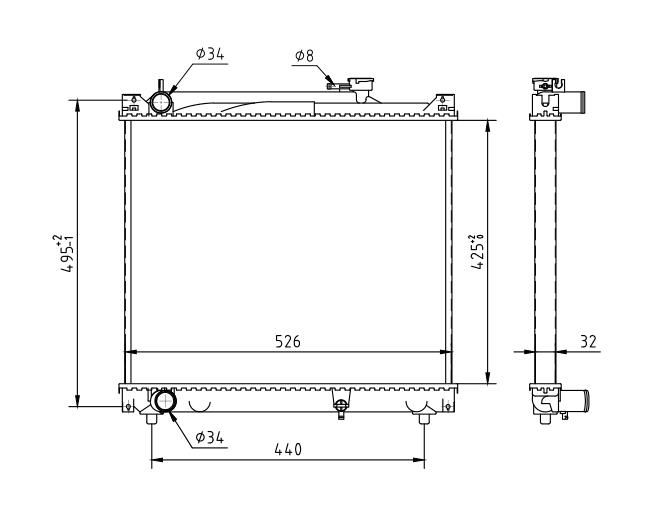 CHLODNICA GRAND VITARA 97-