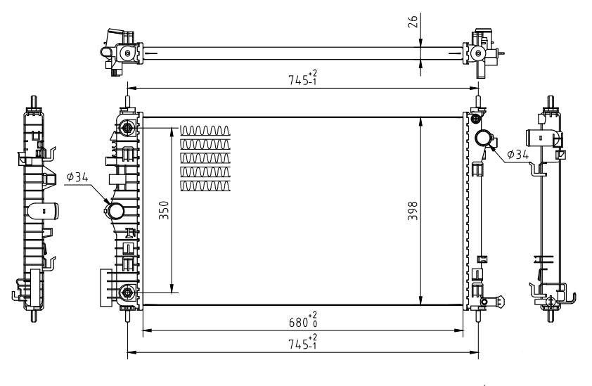 CHLODNICA INSIGNIA 2.8V6 08- /AUTOMAT