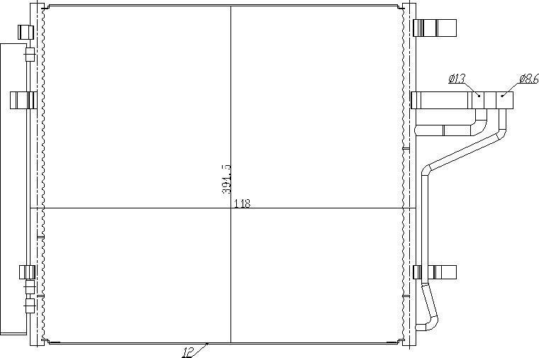 CHLODNICA DO KLIMAT. KIA PICANTO 17-