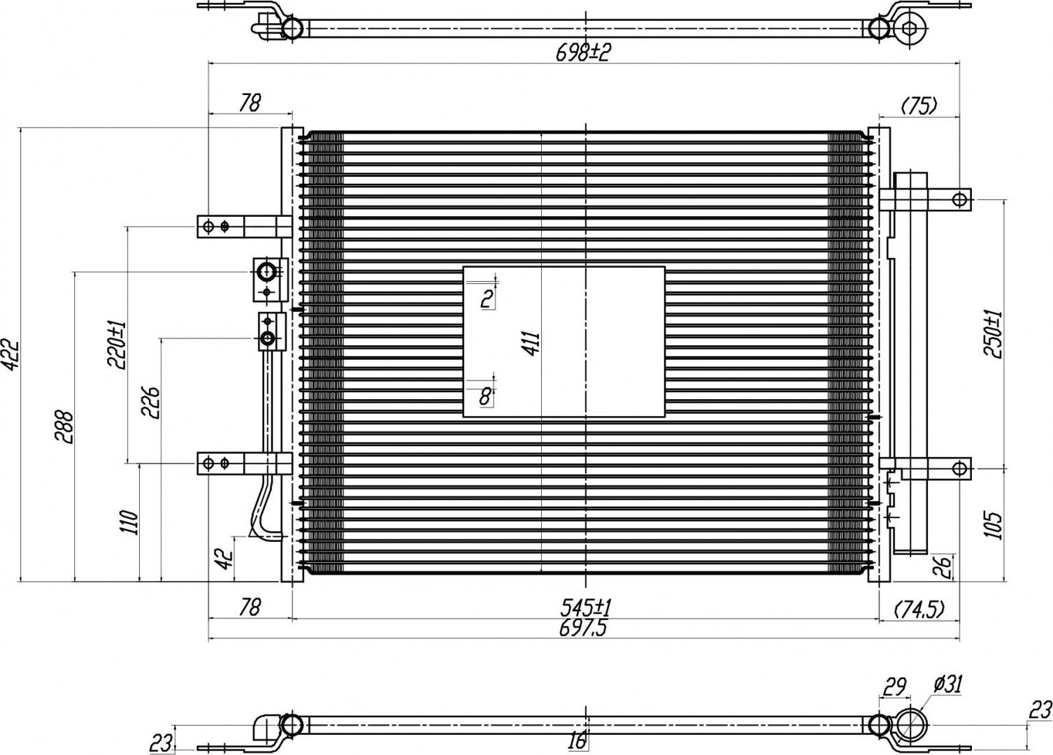 CHLODNICA DO KLIMAT.HYUNDAI IONIQ 16-