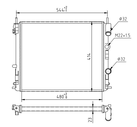 603 631_B CHLODNICA CLIO 1.9D 98-01
