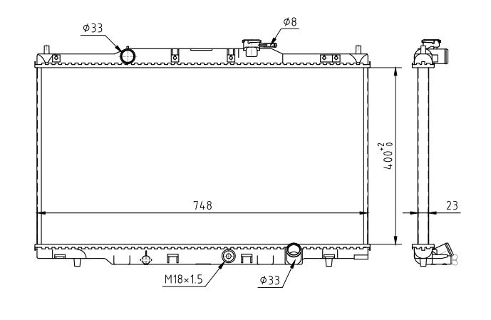 603 945_B CHLODNICA HONDA CR-V 2.0I 16V 02-05
