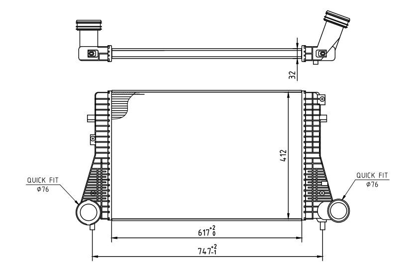 607 412_B CHLODNICA POWIETRZA GOLF V 1.9TDI 03-