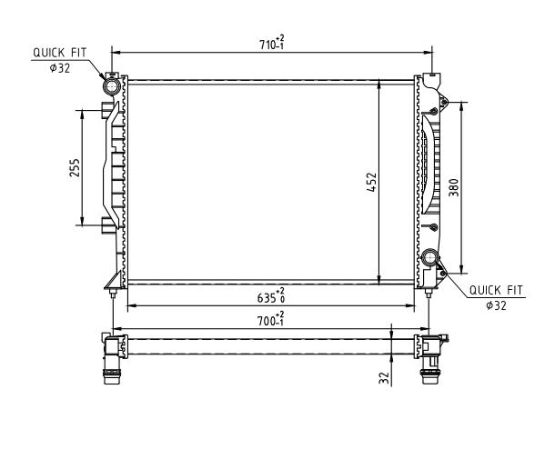 607 882_B CHLODNICA AUDI A6 2.5TDI 97-01