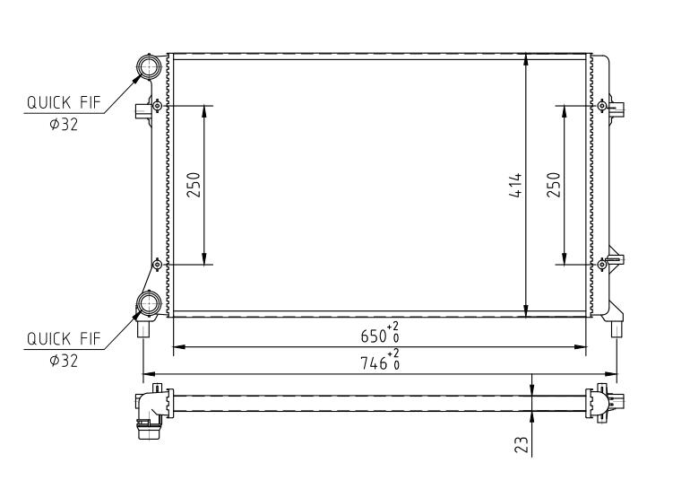 608 017_B CHLODNICA AUDI A3 1.6 FSI 16V 03-