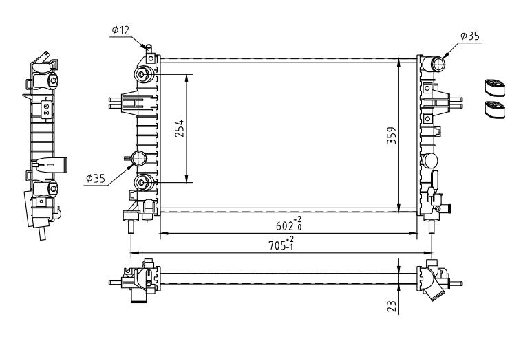 608 130_B CHLODNICA ASTRA H 1.4,1.8 16V 04-