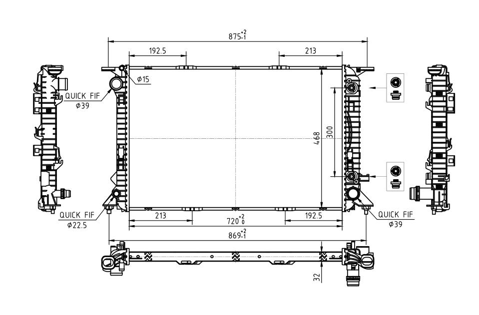 CHLODNICA AUDI Q5 08-