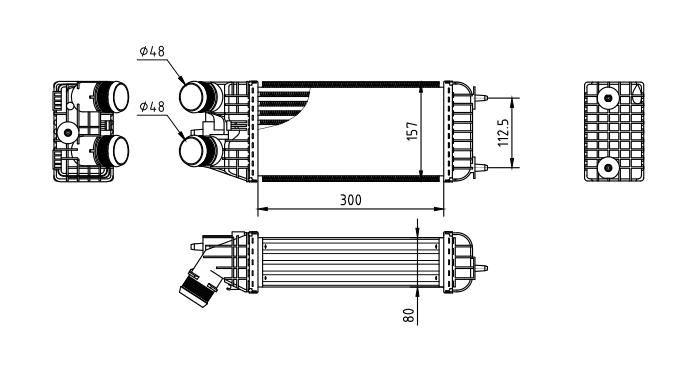 CHLODNICA POWIETRZA CITROEN C3 09-