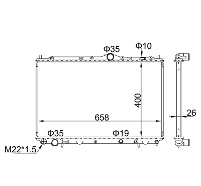 606 428_B CHLODNICA VOLVO S40/V40 1.6-2.0 96-