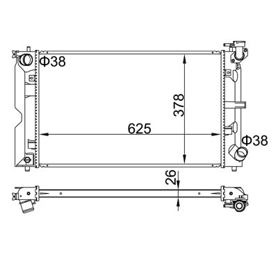 606 459_B CHLODNICA COROLLA 1.4D 04-