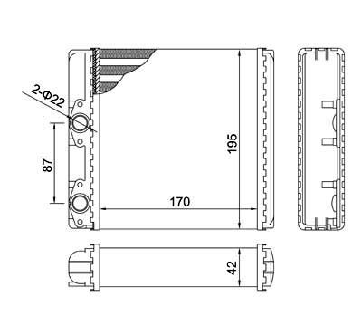 606 971_B NAGRZEWNICA DB LP 608 -84 /CIEZAROWKA/