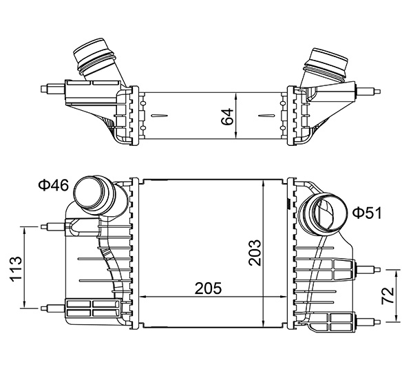 CHLODNICA POWIETRZA NISSAN NOTE 13-