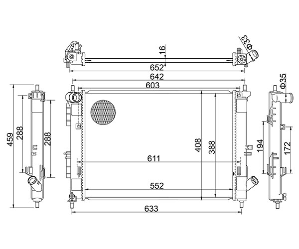 CHLODNICA KIA CEED 12-