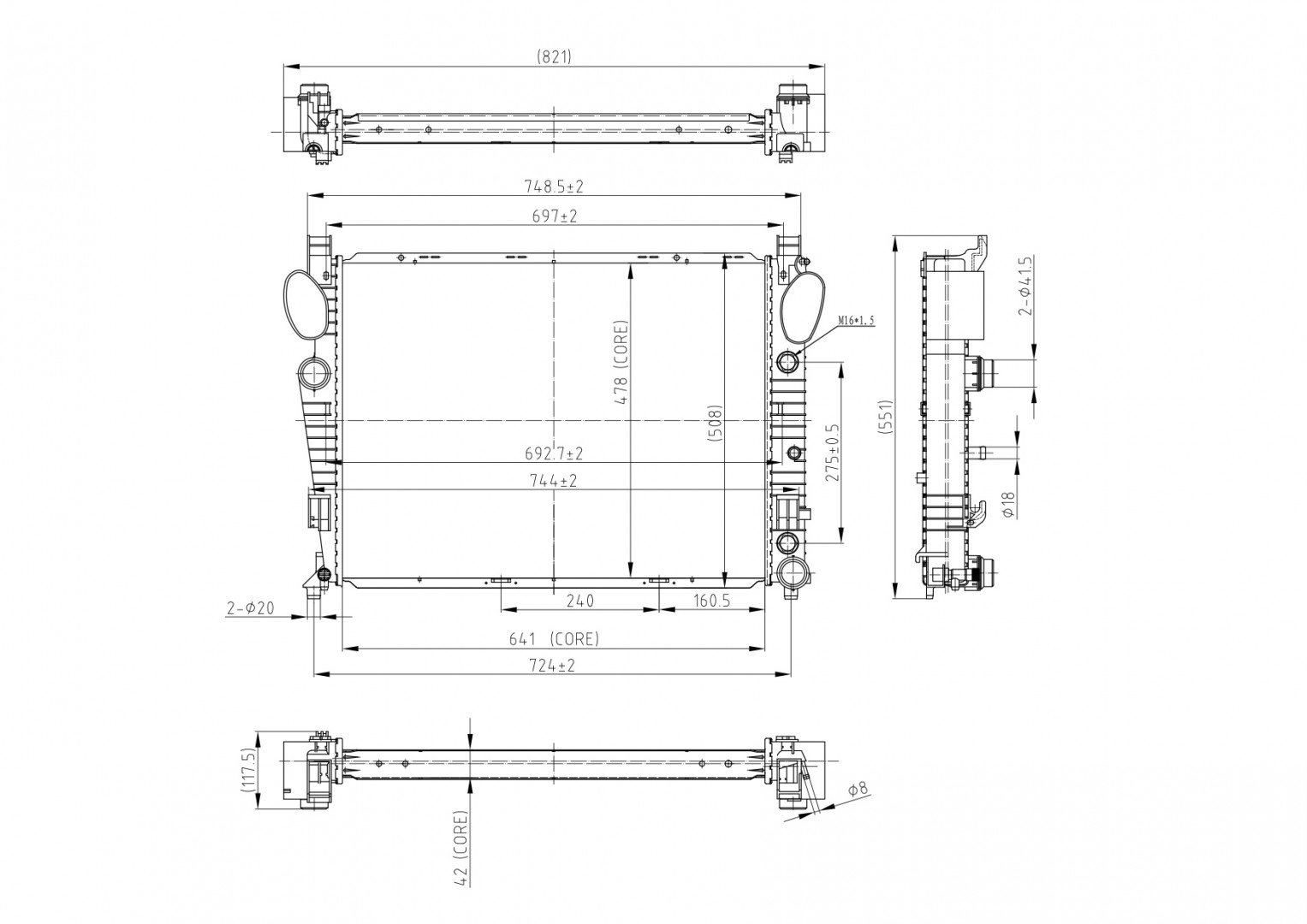 606 474_B CHLODNICA DB 220 S320-S400-CL600 99-/AUT