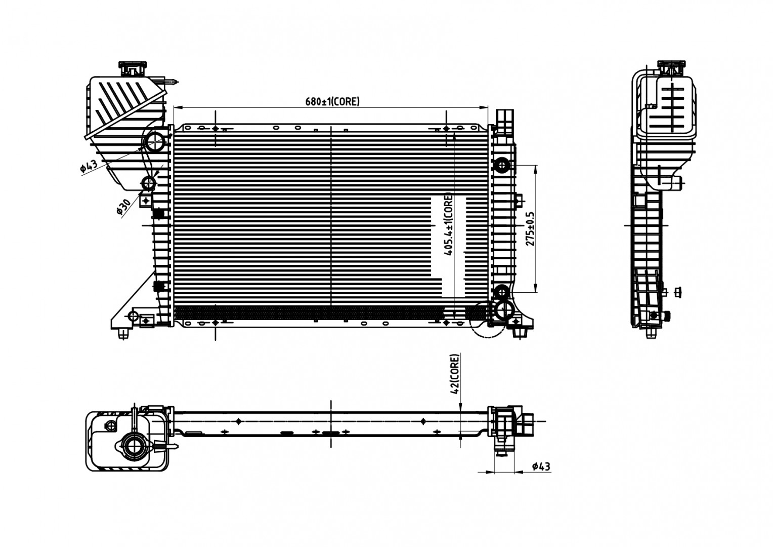 606 529_B CHLODNICA SPRINTER 316CDI 00- /AUTOMAT/