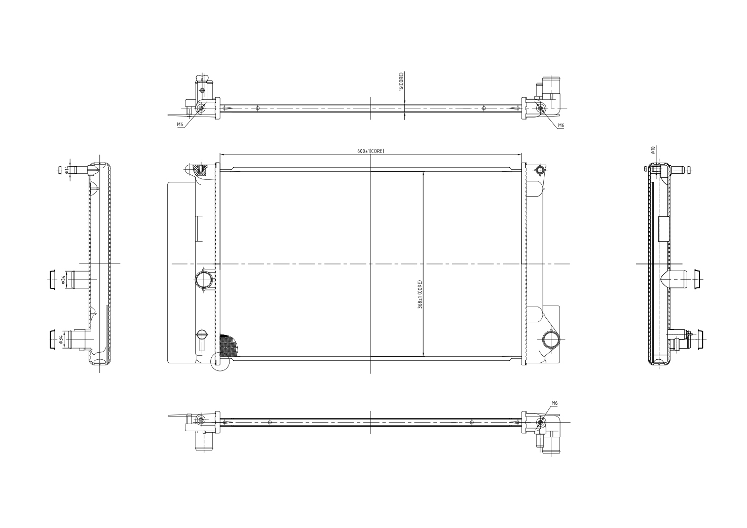 611 856_B CHLODNICA TOYOTA AVENSIS 1.8I 16V 08-