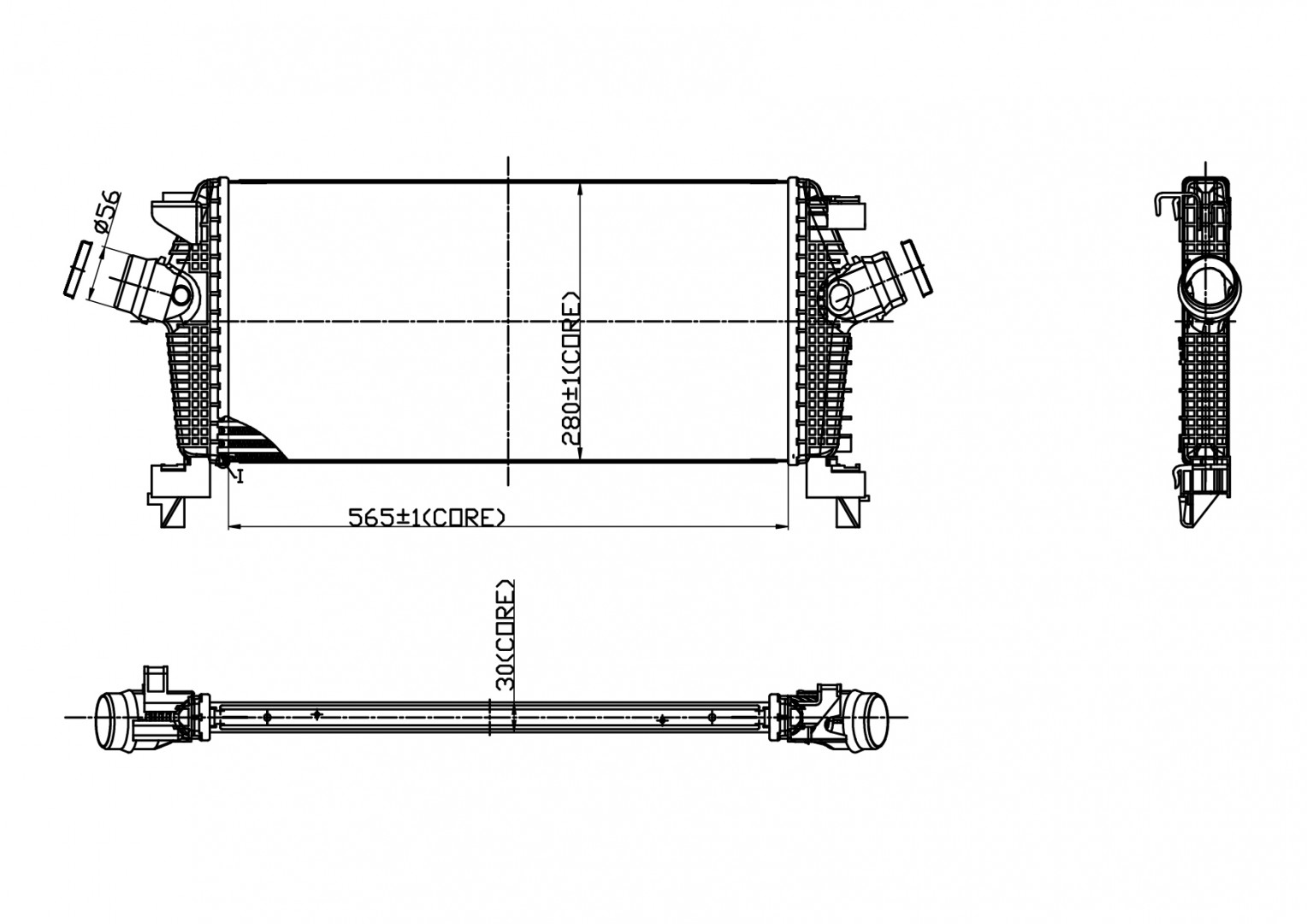 612 507_B CHLODNICA POWIETRZA OPEL ASTRA H 09-