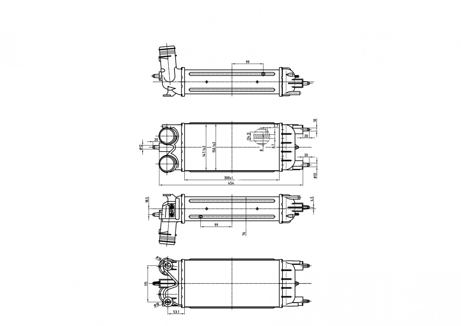 616 457_B CHLODNICA POWIETRZA CITROEN C5 1.6 08-