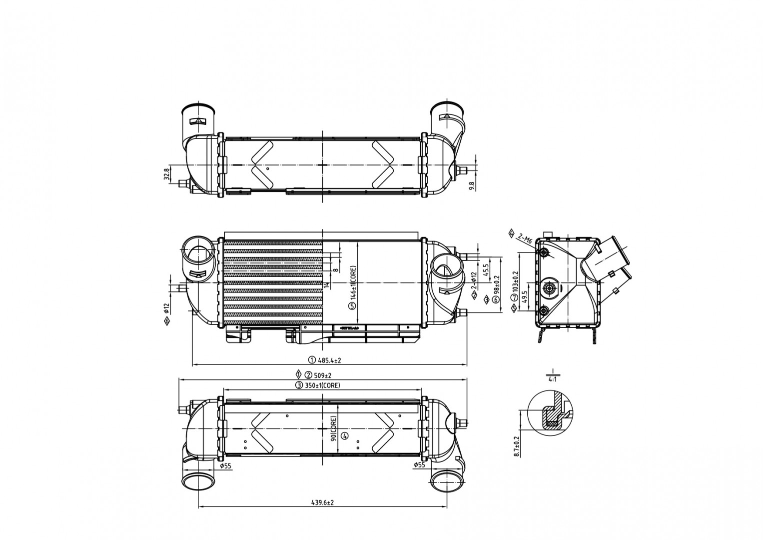 620 327_B CHLODNICA POWIETRZA HYUNDAI IX35 2.0 10-