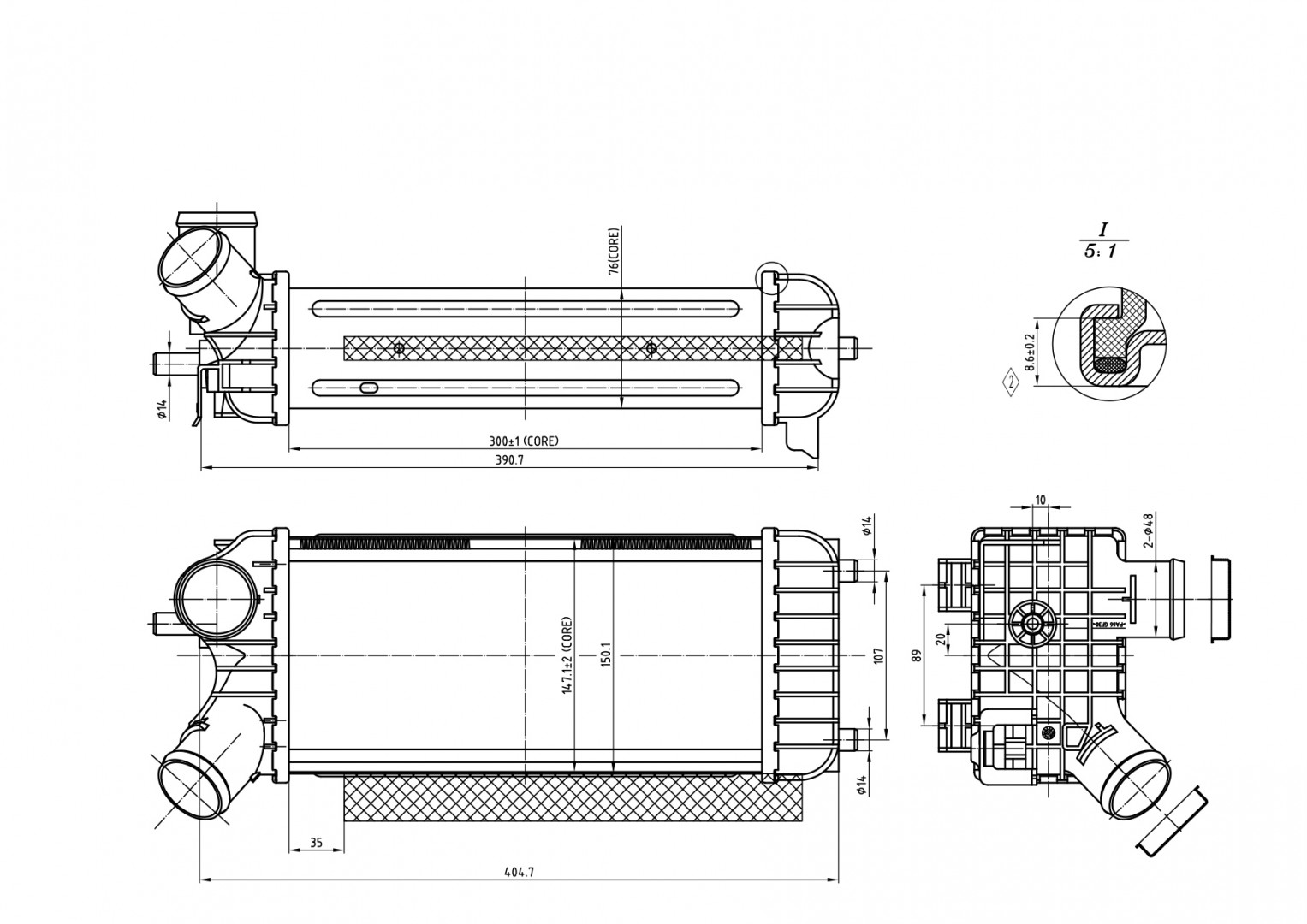 CHLODNICA POWIETRZA FORD C-MAX 11-