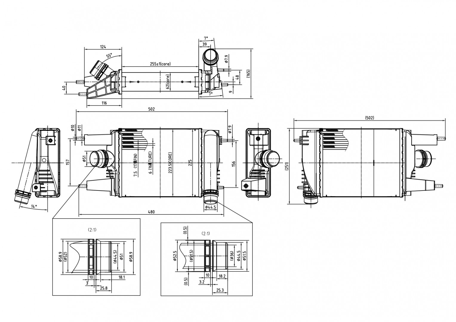 CHLODNICA POWIETRZA JUKE 1.2DIG-T 14-