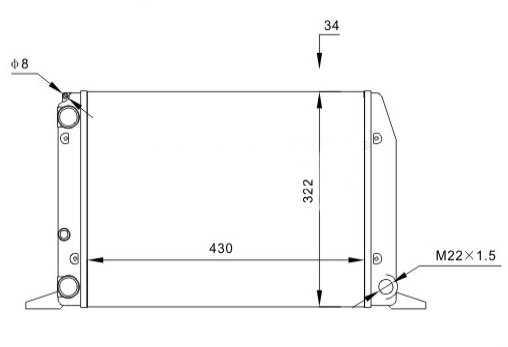601 458_B CHLODNICA AUDI 80 1.8 86-90