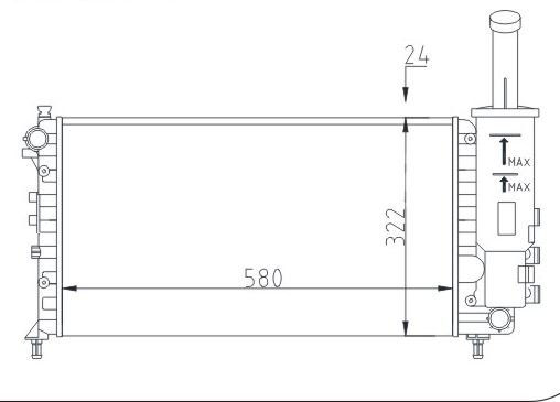 604 072_B CHLODNICA PUNTO II 1.2 16V 01-03