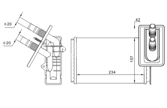 605 540_B NAGRZEWNICA KANGOO 1.2/1.4/1.9D/1.9DTI