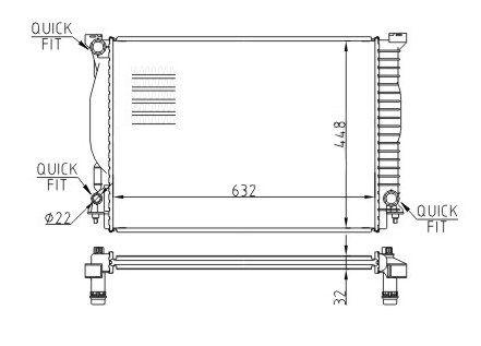 606 963_B CHLODNICA AUDI A4 3.0I 30V 00-
