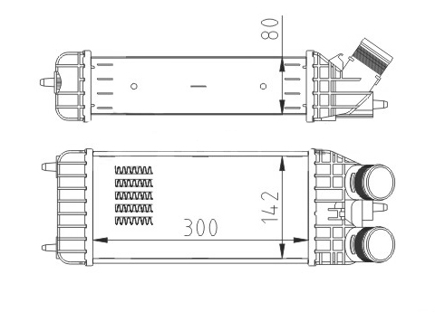 614 080_B CHLODNICA POWIETRZA PEUGEOT 207 1.6 06-