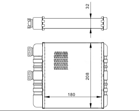 608 005_B NAGRZEWNICA ASTRA G /KLIMA SYS.BEHR/