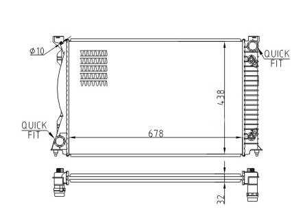 608 146_B CHLODNICA AUDI A6 3.0 V6 TDI 04-