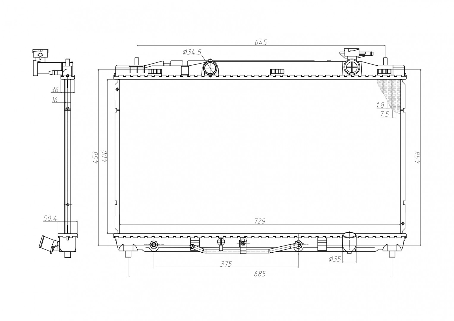 646 021_B CHLODNICA TOYOTA CAMRY 07-